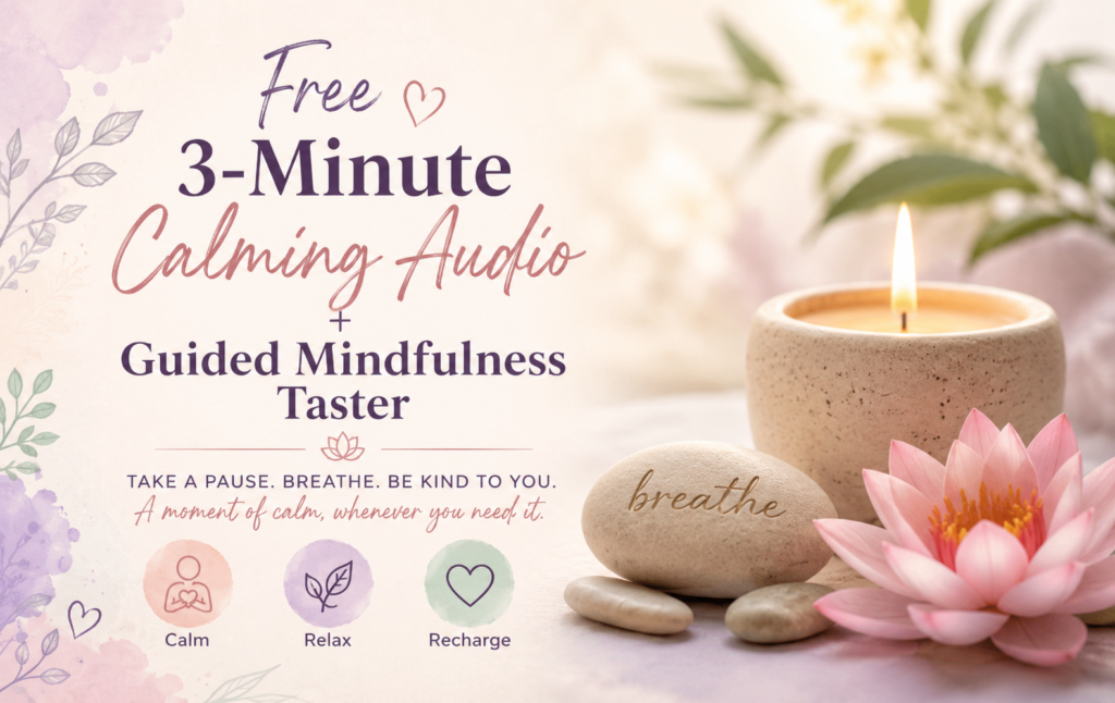 3 minute calming audio